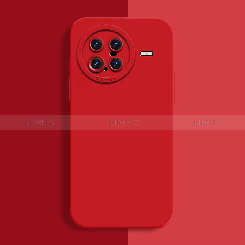 Funda Silicona Ultrafina Goma 360 Grados Carcasa YK2 para Vivo X Note Rojo