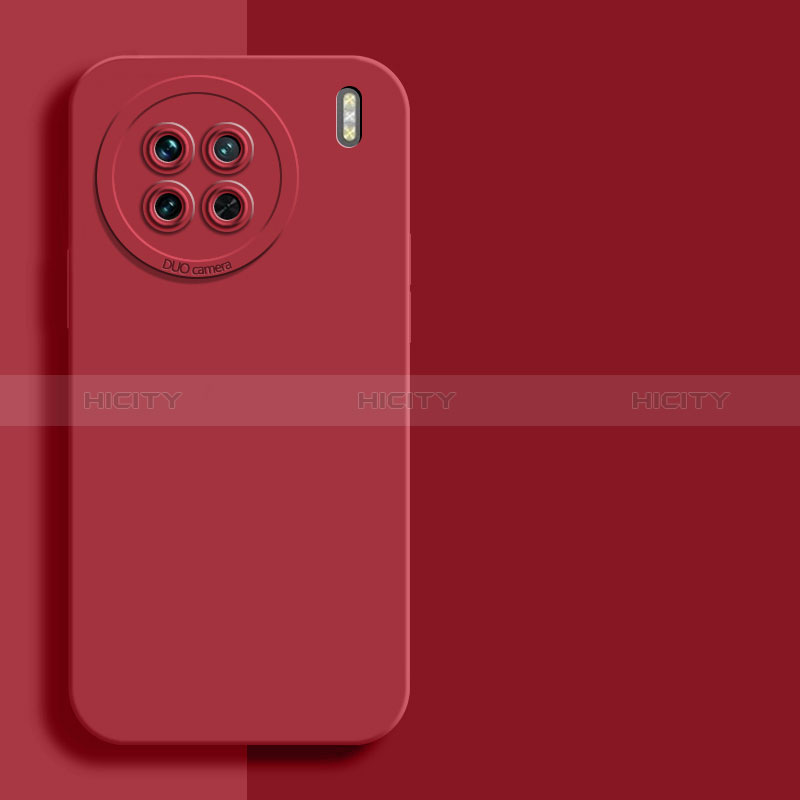 Funda Silicona Ultrafina Goma 360 Grados Carcasa YK2 para Vivo X90 5G Rojo