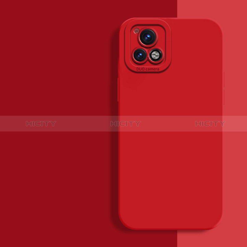 Funda Silicona Ultrafina Goma 360 Grados Carcasa YK2 para Vivo Y52s t1 5G Rojo