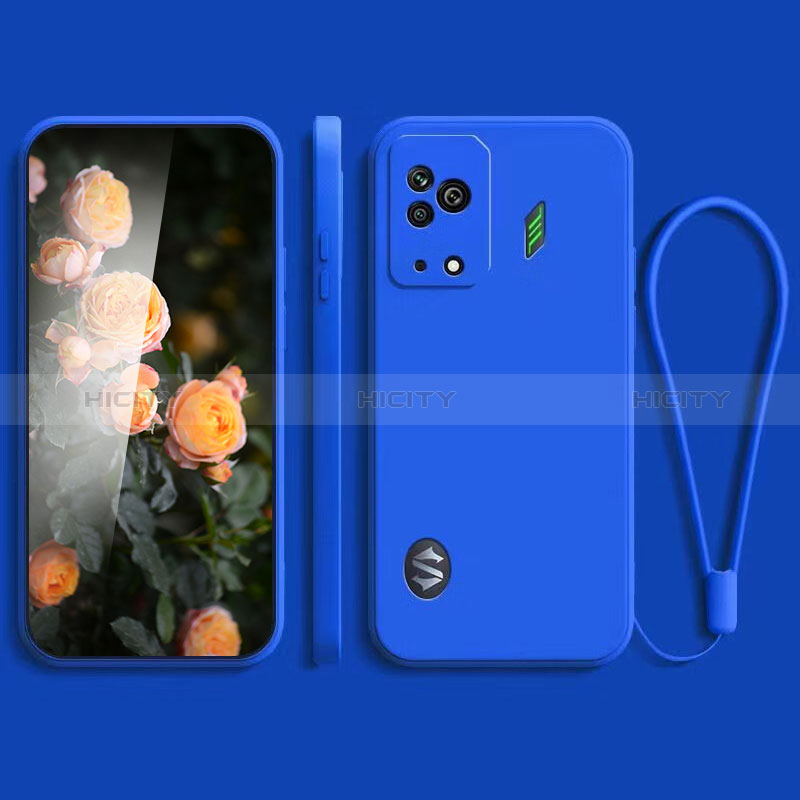 Funda Silicona Ultrafina Goma 360 Grados Carcasa YK2 para Xiaomi Black Shark 5 5G Azul