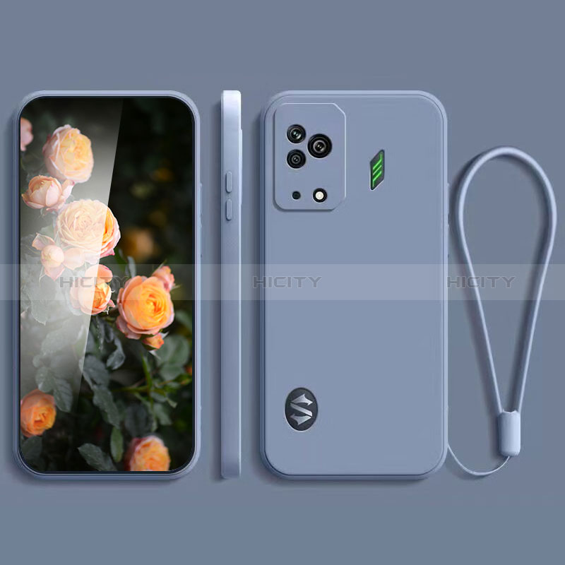 Funda Silicona Ultrafina Goma 360 Grados Carcasa YK2 para Xiaomi Black Shark 5 5G Gris Lavanda