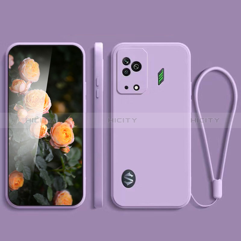 Funda Silicona Ultrafina Goma 360 Grados Carcasa YK2 para Xiaomi Black Shark 5 5G Purpura Claro