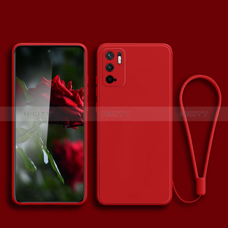 Funda Silicona Ultrafina Goma 360 Grados Carcasa YK2 para Xiaomi POCO M3 Pro 5G Rojo