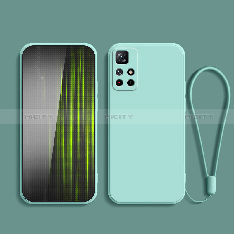 Funda Silicona Ultrafina Goma 360 Grados Carcasa YK2 para Xiaomi Poco M4 Pro 5G Cian