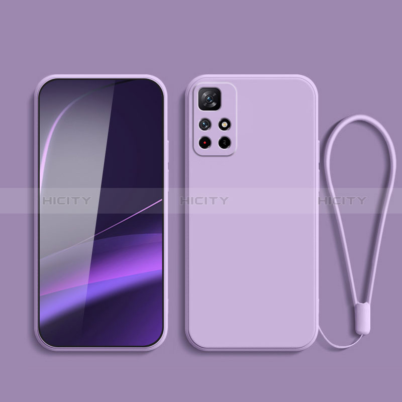 Funda Silicona Ultrafina Goma 360 Grados Carcasa YK2 para Xiaomi Poco M4 Pro 5G Morado