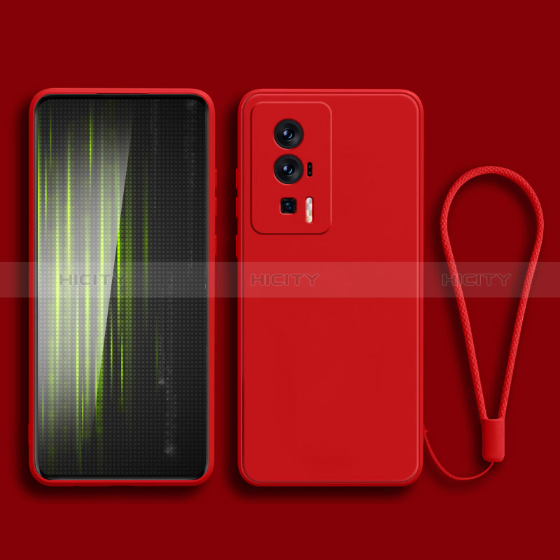 Funda Silicona Ultrafina Goma 360 Grados Carcasa YK2 para Xiaomi Redmi K60 5G Rojo