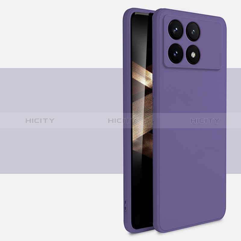 Funda Silicona Ultrafina Goma 360 Grados Carcasa YK2 para Xiaomi Redmi K70 5G Morado