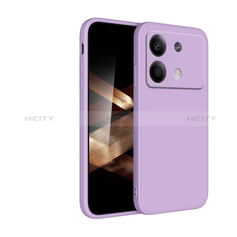 Funda Silicona Ultrafina Goma 360 Grados Carcasa YK2 para Xiaomi Redmi Note 13R Pro 5G Morado