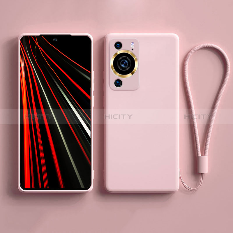 Funda Silicona Ultrafina Goma 360 Grados Carcasa YK3 para Huawei P60 Pro Rosa