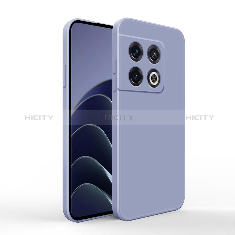 Funda Silicona Ultrafina Goma 360 Grados Carcasa YK3 para OnePlus 10 Pro 5G Gris Lavanda