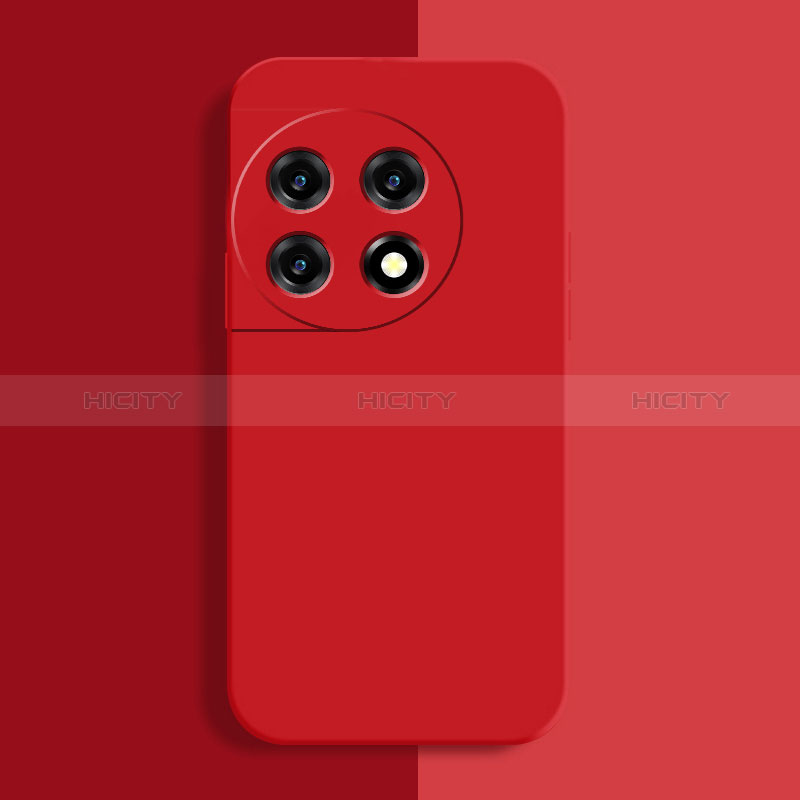 Funda Silicona Ultrafina Goma 360 Grados Carcasa YK3 para OnePlus 11R 5G Rojo