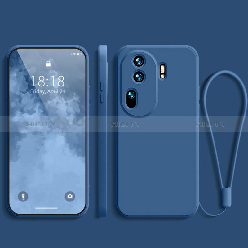 Funda Silicona Ultrafina Goma 360 Grados Carcasa YK3 para Oppo Reno11 Pro 5G Azul