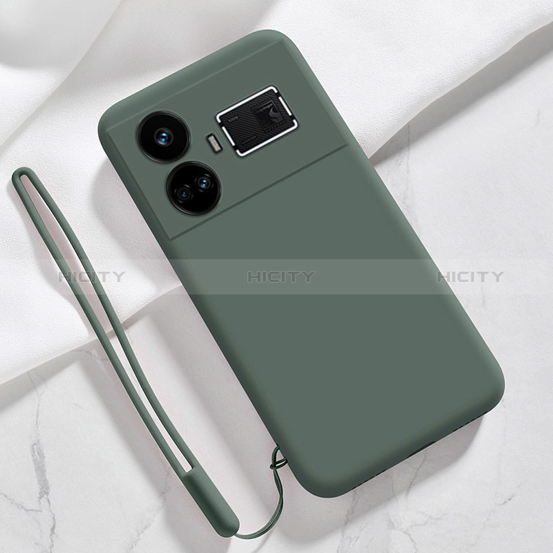 Funda Silicona Ultrafina Goma 360 Grados Carcasa YK3 para Realme GT Neo6 5G Verde Noche