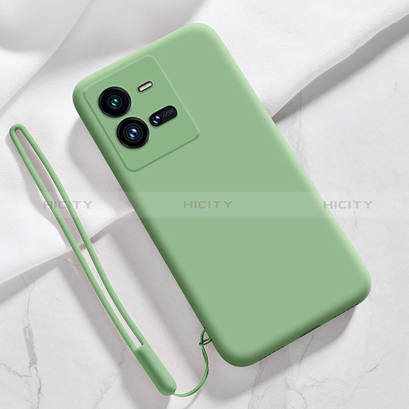 Funda Silicona Ultrafina Goma 360 Grados Carcasa YK3 para Vivo iQOO 10 Pro 5G Verde