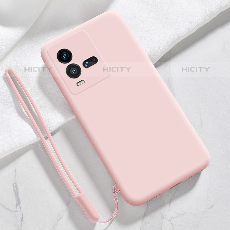 Funda Silicona Ultrafina Goma 360 Grados Carcasa YK3 para Vivo iQOO 9T 5G Rosa