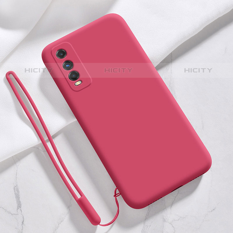 Funda Silicona Ultrafina Goma 360 Grados Carcasa YK3 para Vivo iQOO U1 Rojo