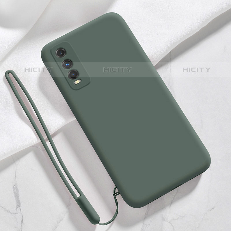 Funda Silicona Ultrafina Goma 360 Grados Carcasa YK3 para Vivo iQOO U1 Verde Noche