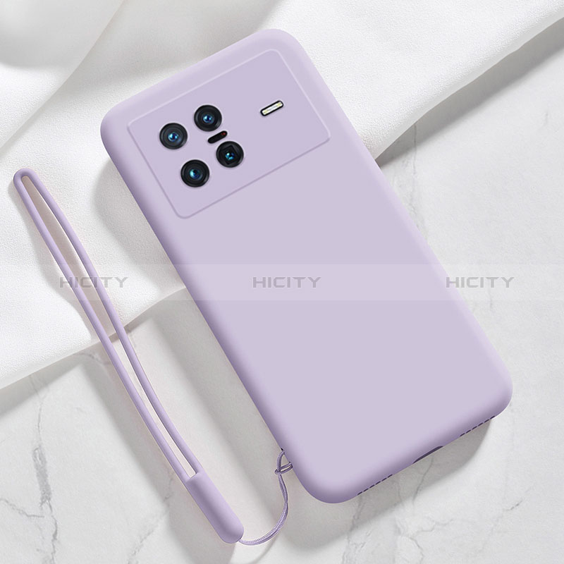 Funda Silicona Ultrafina Goma 360 Grados Carcasa YK3 para Vivo X Note Purpura Claro