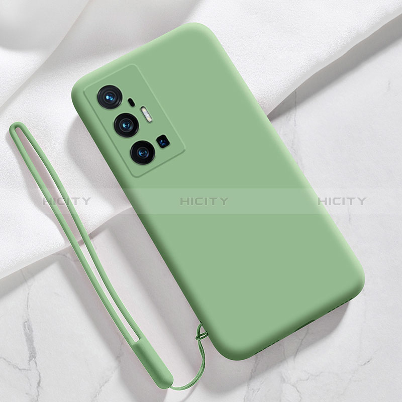 Funda Silicona Ultrafina Goma 360 Grados Carcasa YK3 para Vivo X70 Pro+ Plus 5G Verde