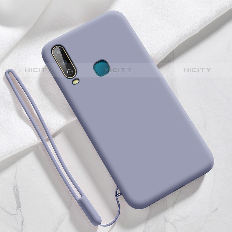 Funda Silicona Ultrafina Goma 360 Grados Carcasa YK3 para Vivo Y11 Gris Lavanda