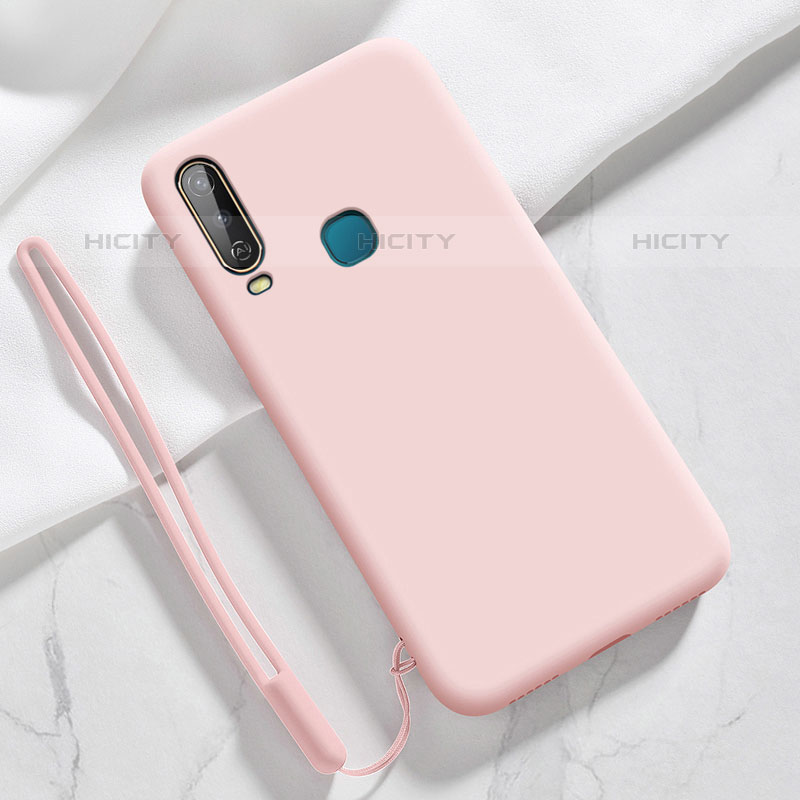 Funda Silicona Ultrafina Goma 360 Grados Carcasa YK3 para Vivo Y11 Rosa