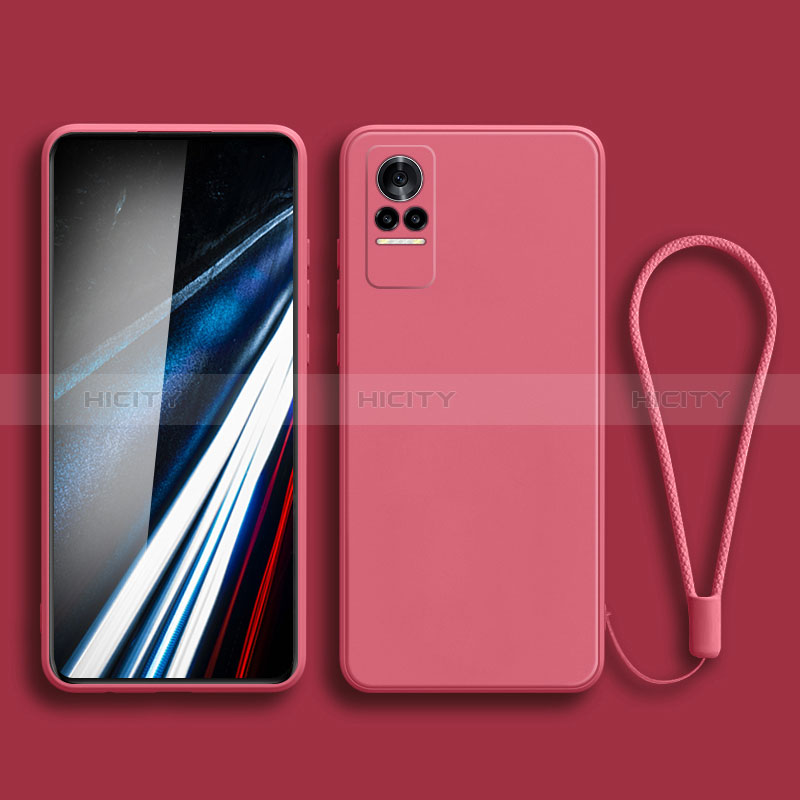 Funda Silicona Ultrafina Goma 360 Grados Carcasa YK3 para Xiaomi Civi 1S 5G Rosa Roja