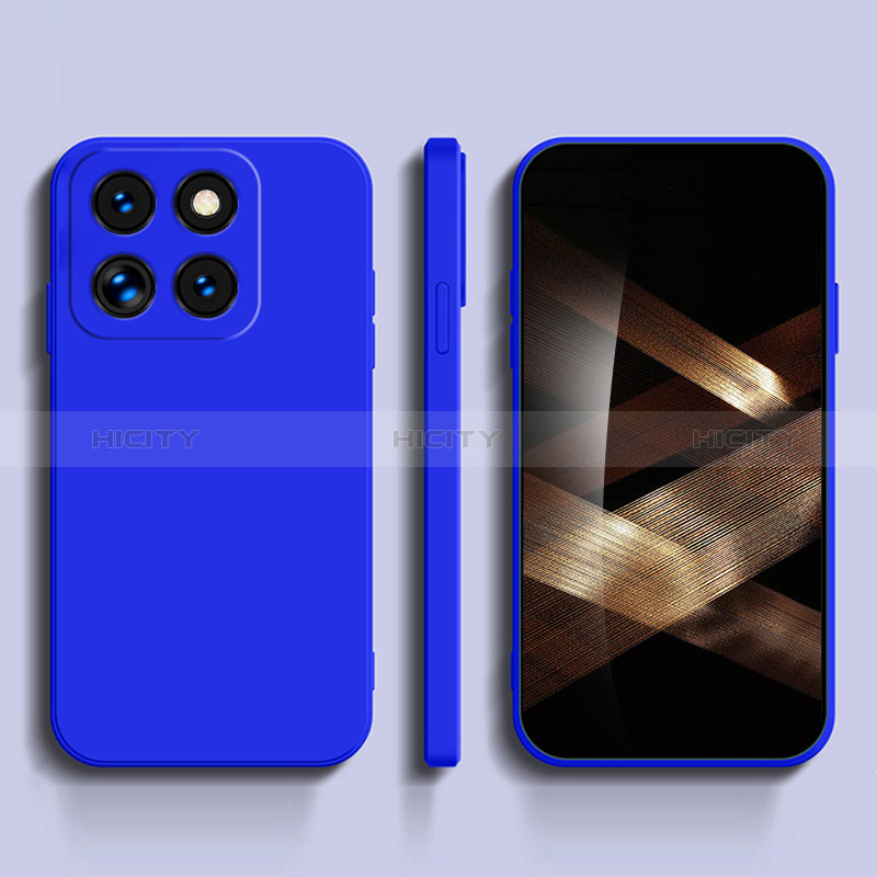 Funda Silicona Ultrafina Goma 360 Grados Carcasa YK3 para Xiaomi Mi 14 5G Azul Real