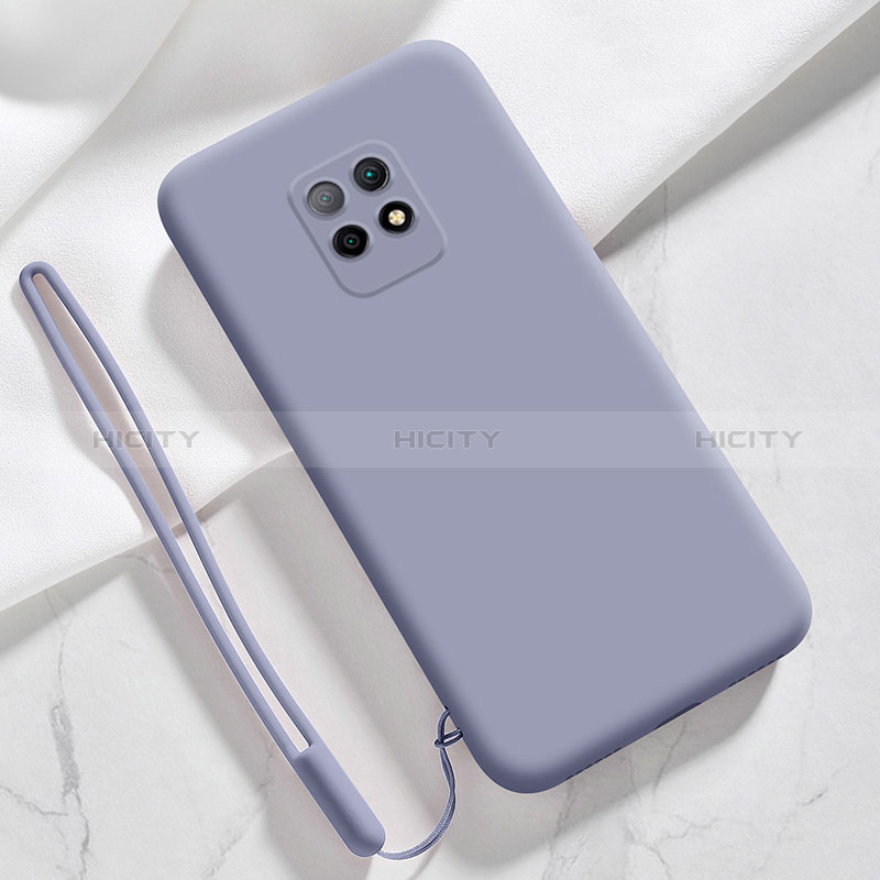 Funda Silicona Ultrafina Goma 360 Grados Carcasa YK3 para Xiaomi Redmi 10X 5G Gris Lavanda