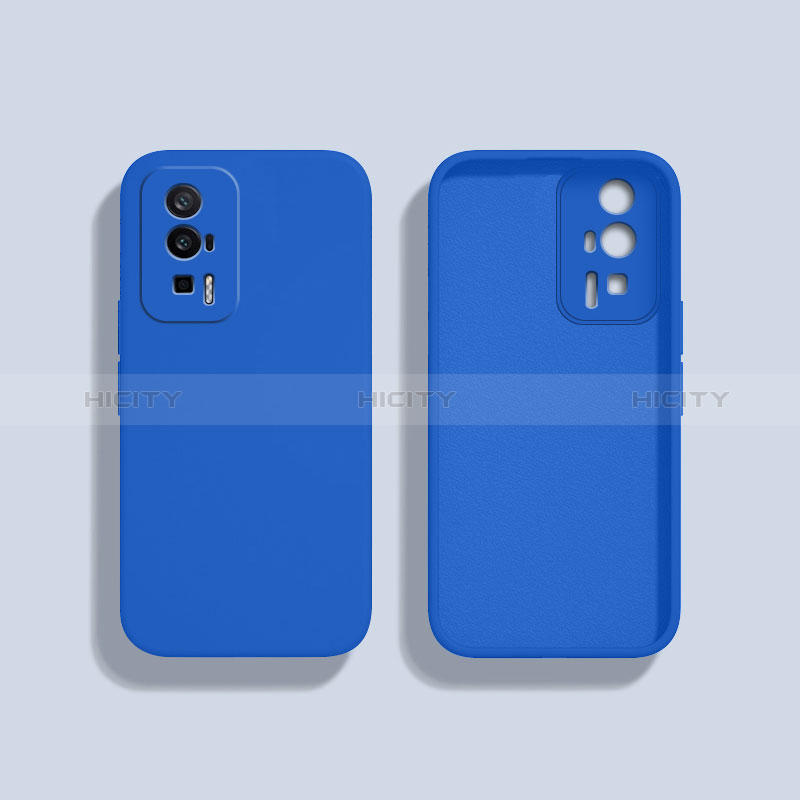 Funda Silicona Ultrafina Goma 360 Grados Carcasa YK3 para Xiaomi Redmi K60 5G Azul