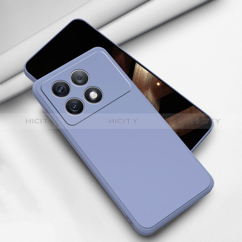 Funda Silicona Ultrafina Goma 360 Grados Carcasa YK3 para Xiaomi Redmi K70 5G Gris Lavanda