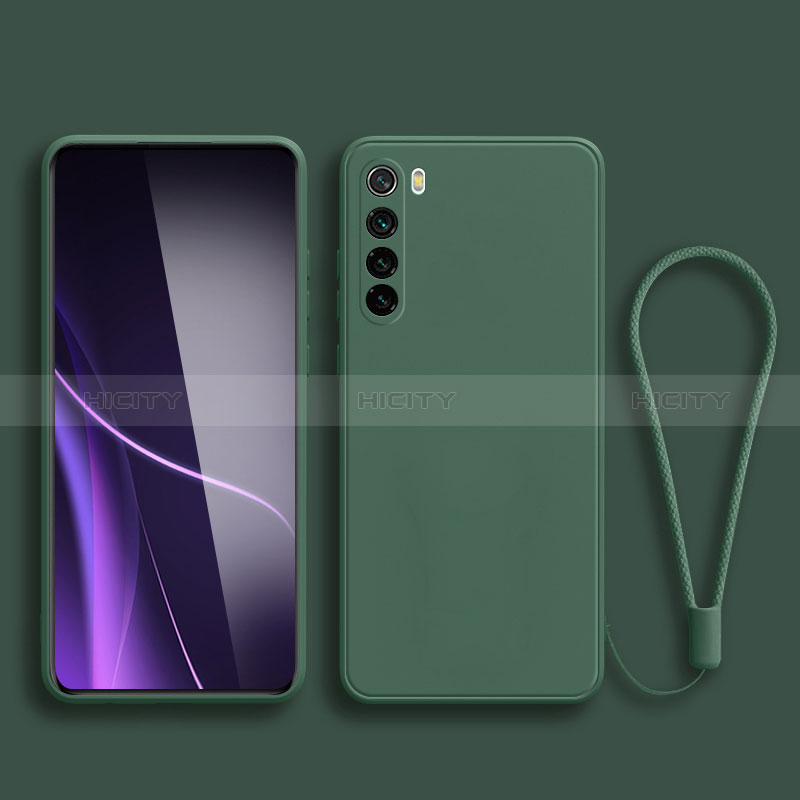 Funda Silicona Ultrafina Goma 360 Grados Carcasa YK3 para Xiaomi Redmi Note 8 (2021) Verde Noche