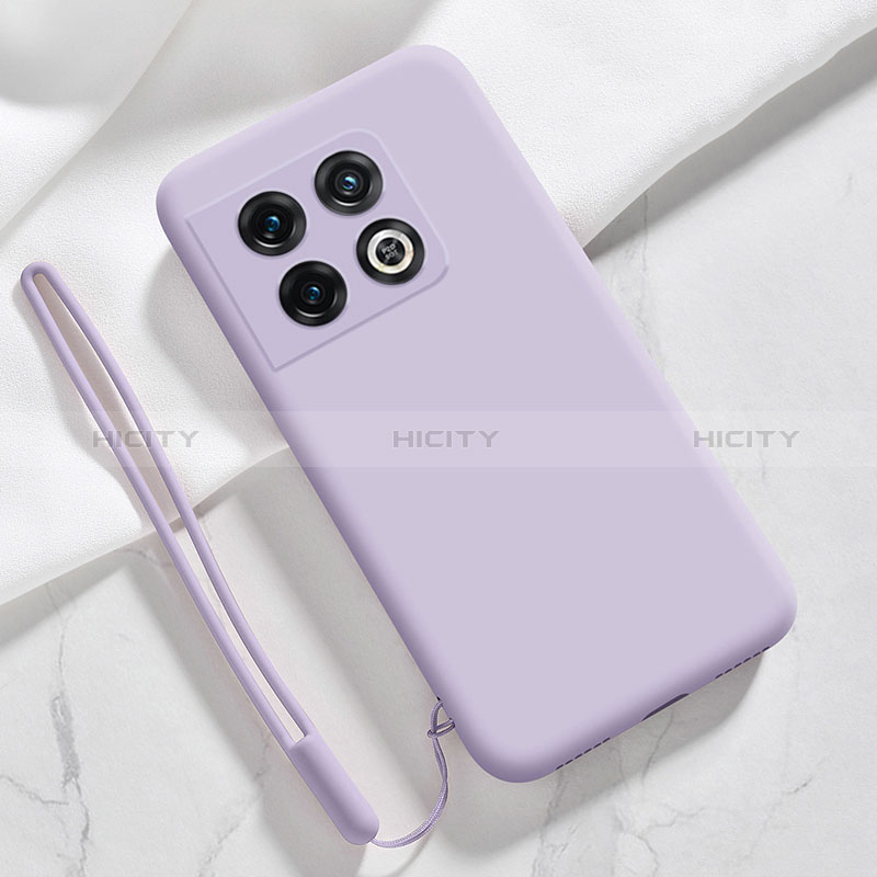 Funda Silicona Ultrafina Goma 360 Grados Carcasa YK4 para OnePlus 10 Pro 5G Purpura Claro