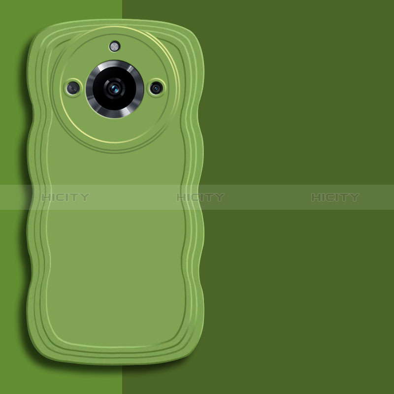 Funda Silicona Ultrafina Goma 360 Grados Carcasa YK4 para Realme 11 Pro 5G Verde