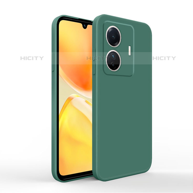 Funda Silicona Ultrafina Goma 360 Grados Carcasa YK4 para Vivo iQOO Z6 Pro 5G Verde Noche