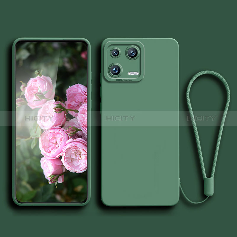 Funda Silicona Ultrafina Goma 360 Grados Carcasa YK4 para Xiaomi Mi 13 5G Verde Noche