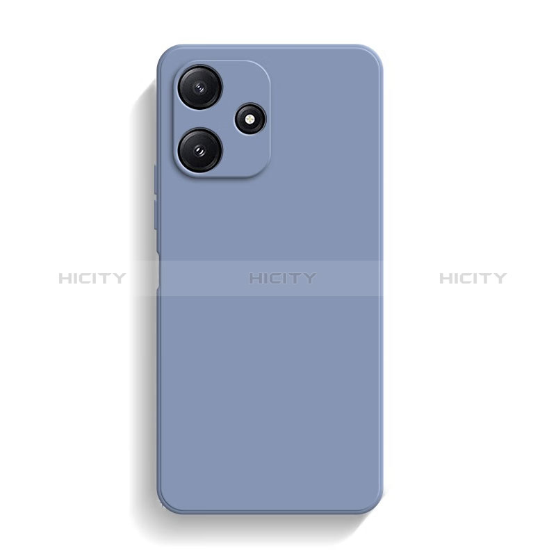 Funda Silicona Ultrafina Goma 360 Grados Carcasa YK4 para Xiaomi Poco M6 Pro 5G Gris Lavanda