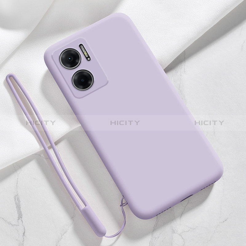 Funda Silicona Ultrafina Goma 360 Grados Carcasa YK4 para Xiaomi Redmi 10 Prime Plus 5G Purpura Claro