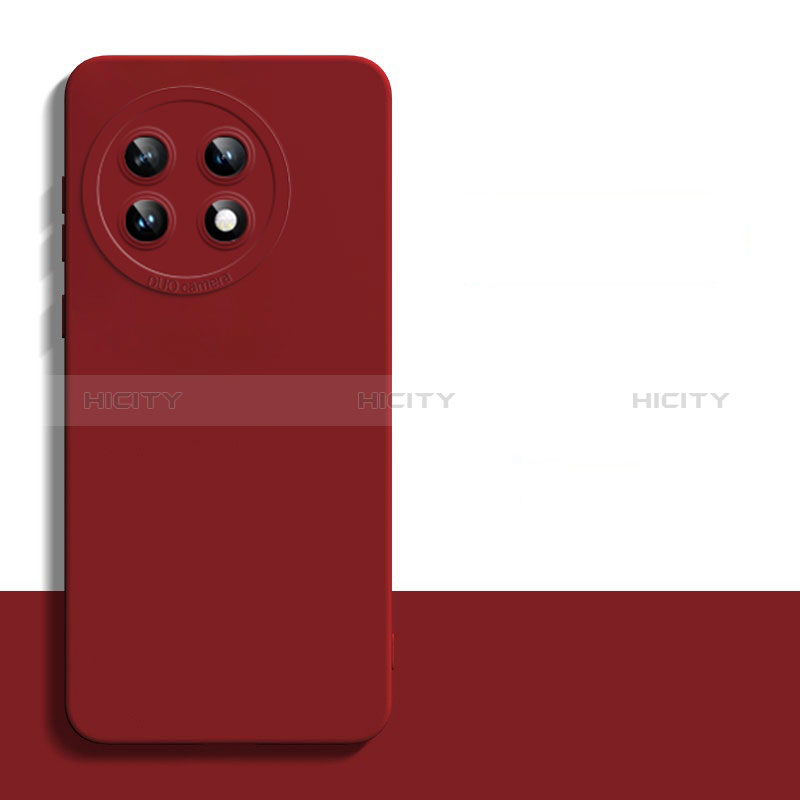 Funda Silicona Ultrafina Goma 360 Grados Carcasa YK5 para OnePlus 11 5G Rojo