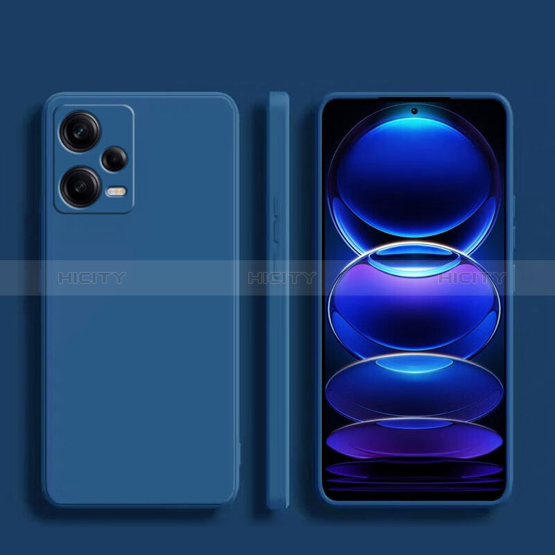 Funda Silicona Ultrafina Goma 360 Grados Carcasa YK5 para Xiaomi Redmi Note 12 Pro+ Plus 5G Azul