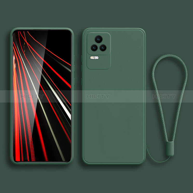 Funda Silicona Ultrafina Goma 360 Grados Carcasa YK6 para Xiaomi Redmi K50 5G Verde Noche