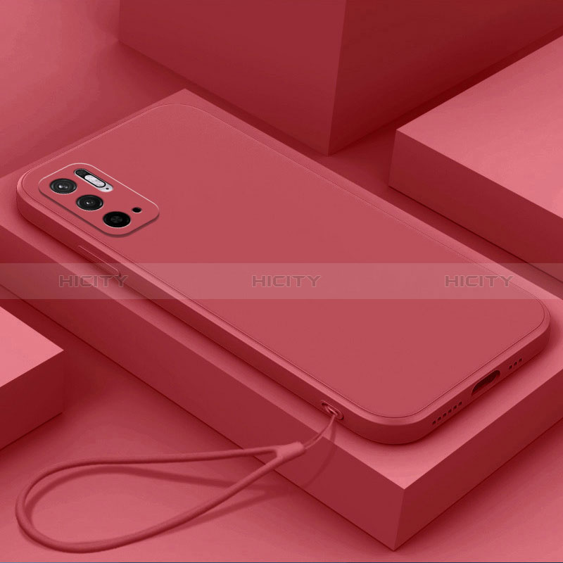 Funda Silicona Ultrafina Goma 360 Grados Carcasa YK6 para Xiaomi Redmi Note 11 SE 5G Rojo