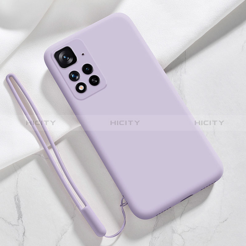 Funda Silicona Ultrafina Goma 360 Grados Carcasa YK7 para Xiaomi Mi 11i 5G (2022) Purpura Claro