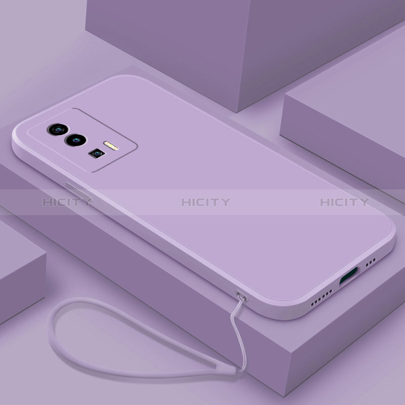 Funda Silicona Ultrafina Goma 360 Grados Carcasa YK7 para Xiaomi Poco F5 Pro 5G Morado