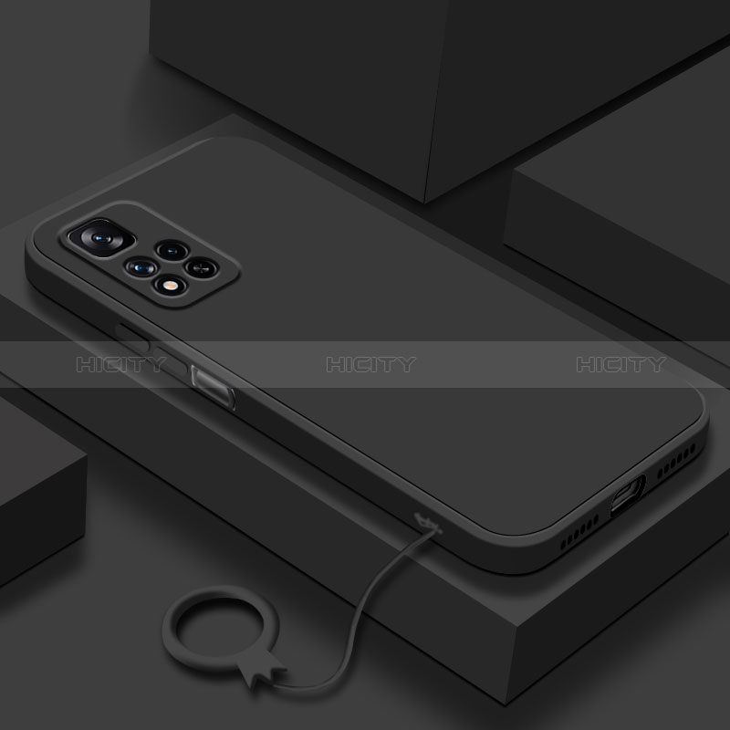 Funda Silicona Ultrafina Goma 360 Grados Carcasa YK8 para Xiaomi Redmi Note 11 Pro+ Plus 5G Negro