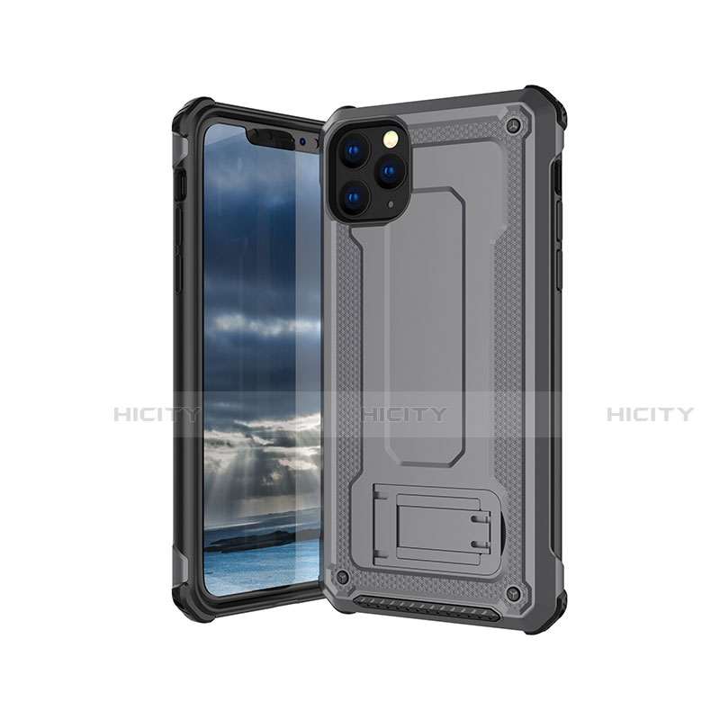 Funda Silicona Ultrafina Goma 360 Grados Carcasa Z01 para Apple iPhone 11 Pro Max Gris