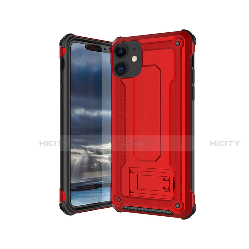 Funda Silicona Ultrafina Goma 360 Grados Carcasa Z01 para Apple iPhone 11 Rojo