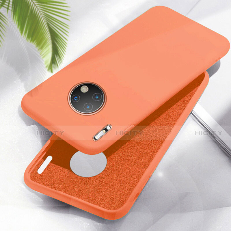 Funda Silicona Ultrafina Goma 360 Grados Carcasa Z01 para Huawei Mate 30 Pro 5G Naranja