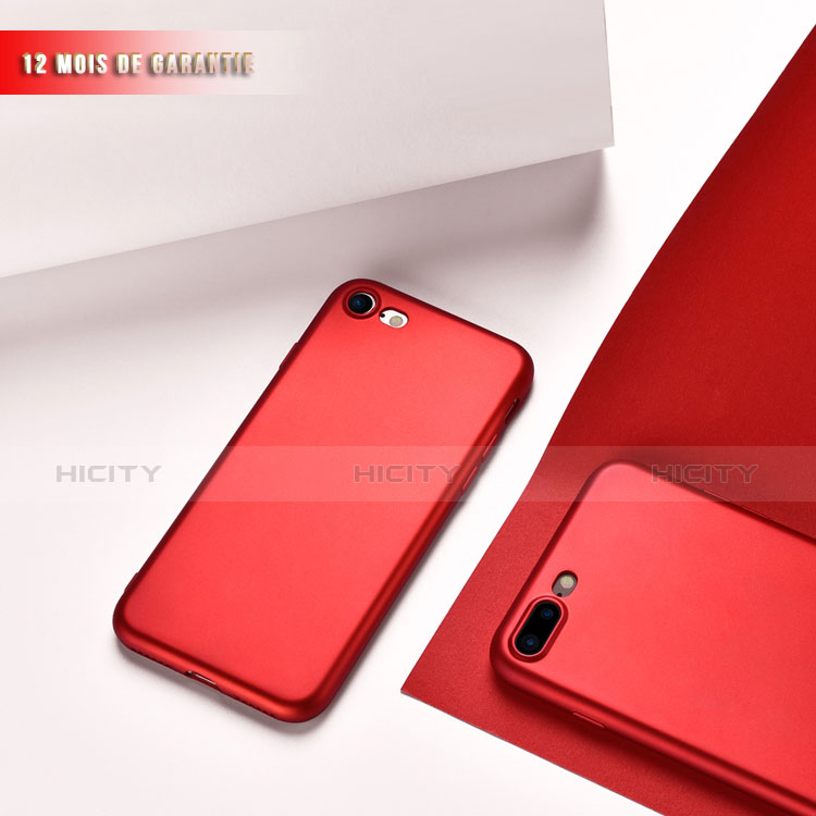 Funda Silicona Ultrafina Goma 360 Grados para Apple iPhone 8 Rojo