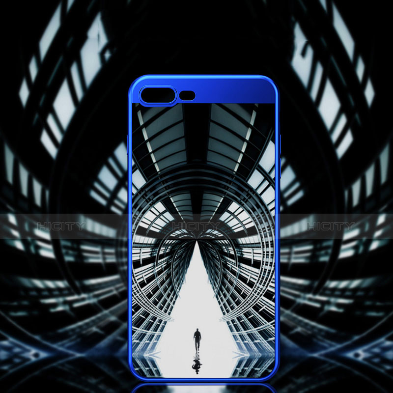 Funda Silicona Ultrafina Goma 360 Grados Z03 para Apple iPhone 7 Plus Azul