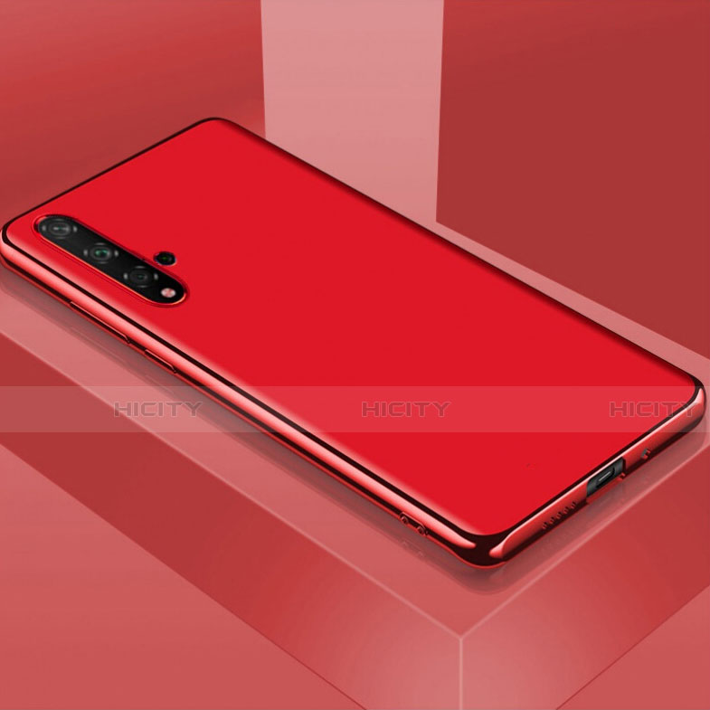 Funda Silicona Ultrafina Goma Carcasa C01 para Huawei Nova 5 Rojo